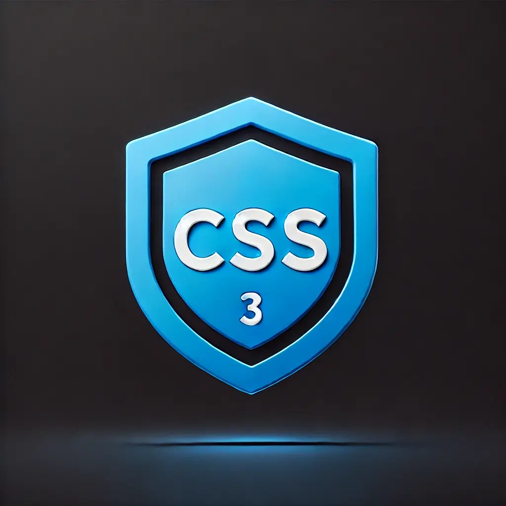 CSS logo representing web styling